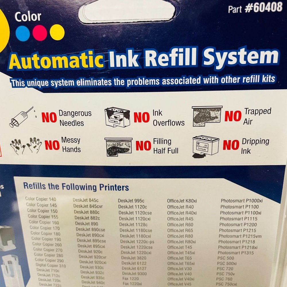 Dataproducts System Automatic Refill Color Ink #60408 Tri-color - Picture 5 of 7